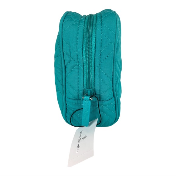 Vera Bradley Medium Zip Cosmetic Turquoise Sea - Picture 2 of 14